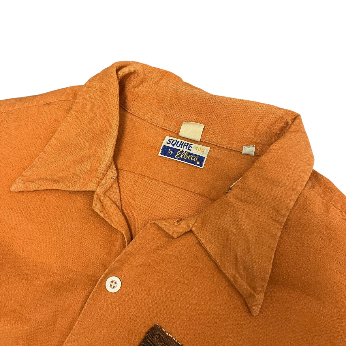 SQUIRE BY ELBECO 70sパッチワークデザインオープンカラーシャツ 古着・中古-5枚目のアイテム画像