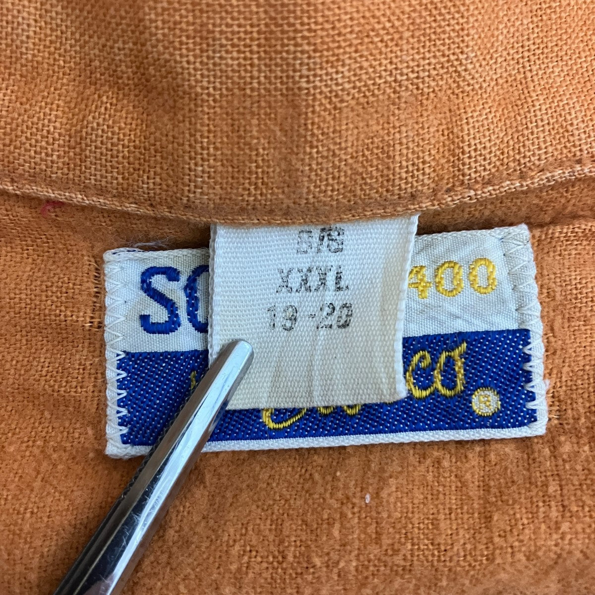 SQUIRE BY ELBECO 70sパッチワークデザインオープンカラーシャツ 古着・中古-7枚目のアイテム画像