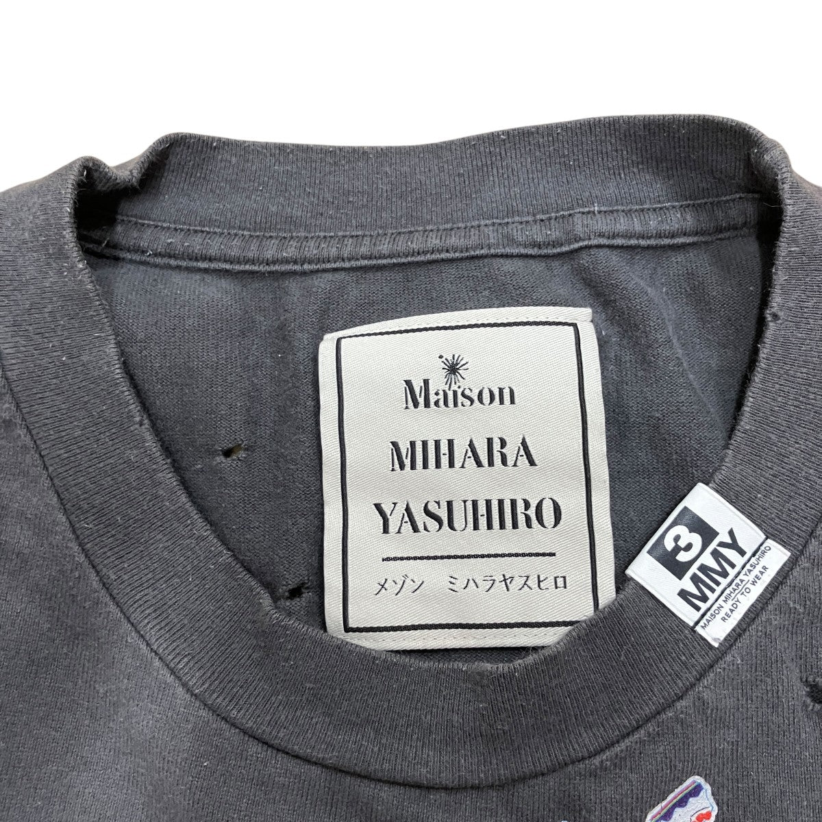 ダメージ加工シールプリントTシャツ