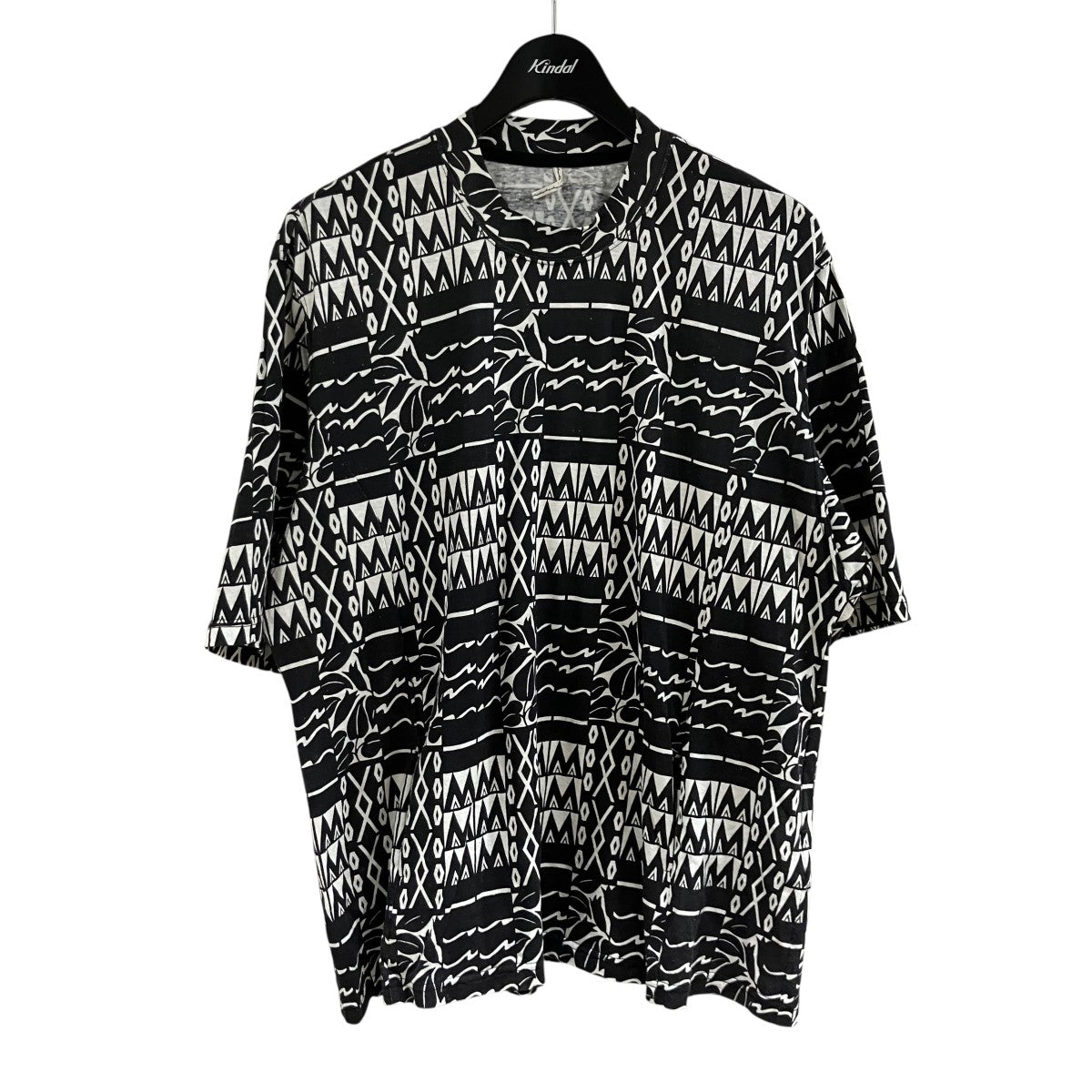 アフリカンブロックプリントTシャツ