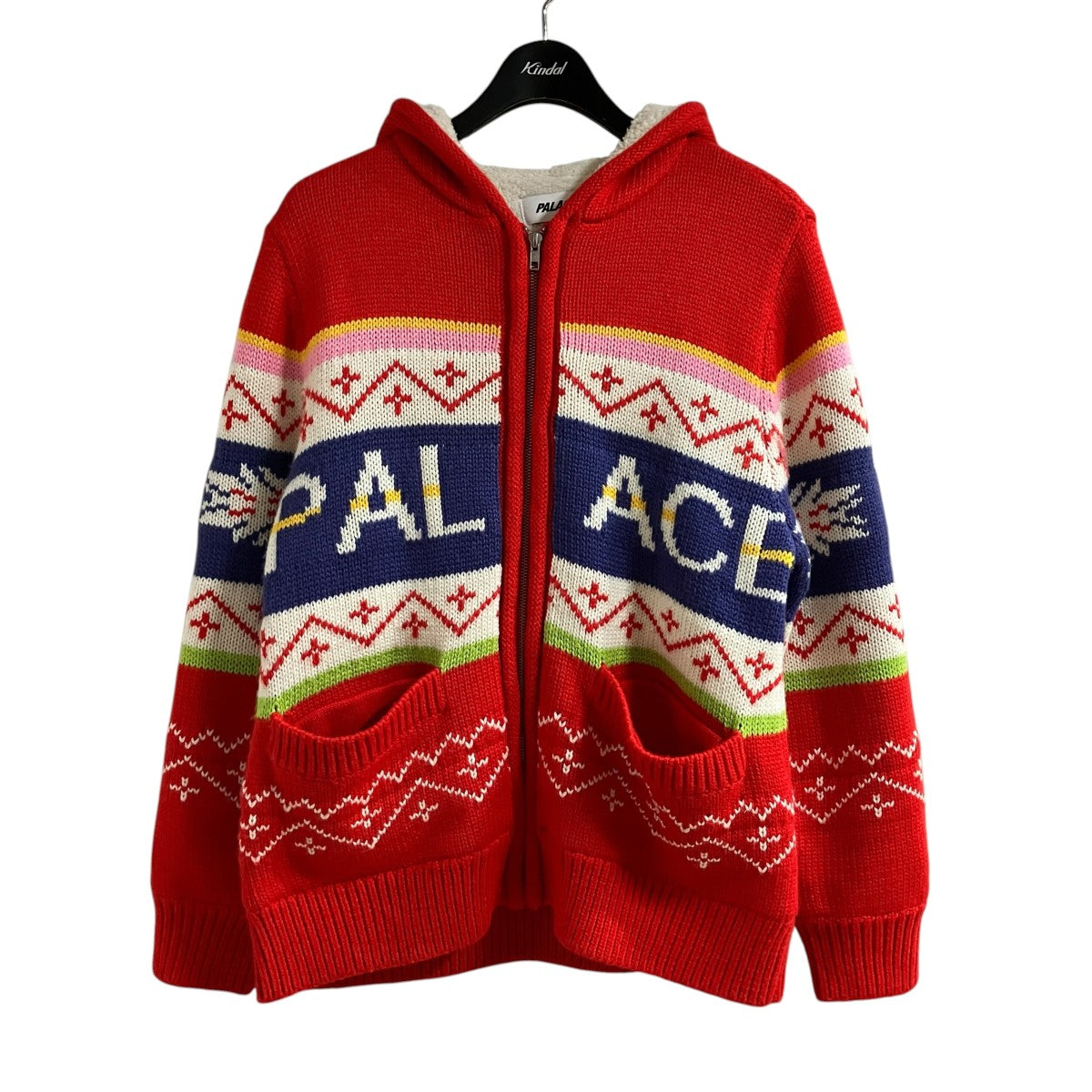 PALACE 裏地ボアニットジャケット 古着・中古-1枚目のアイテム画像