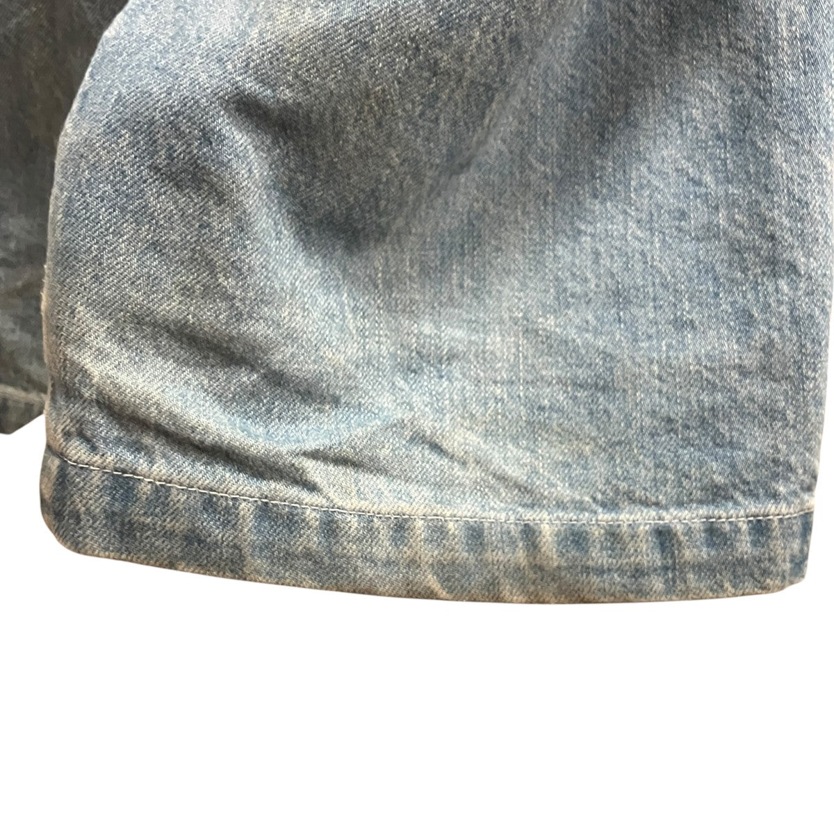 タックワイドデニムパンツ