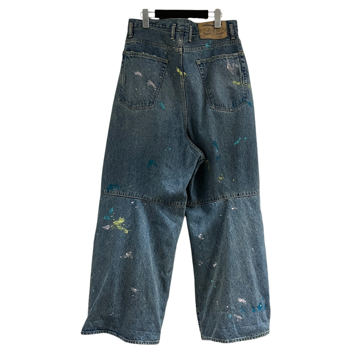 SHINYA KOZUKA ペイント加工バギーデニムパンツ 古着・中古-3枚目のアイテム画像