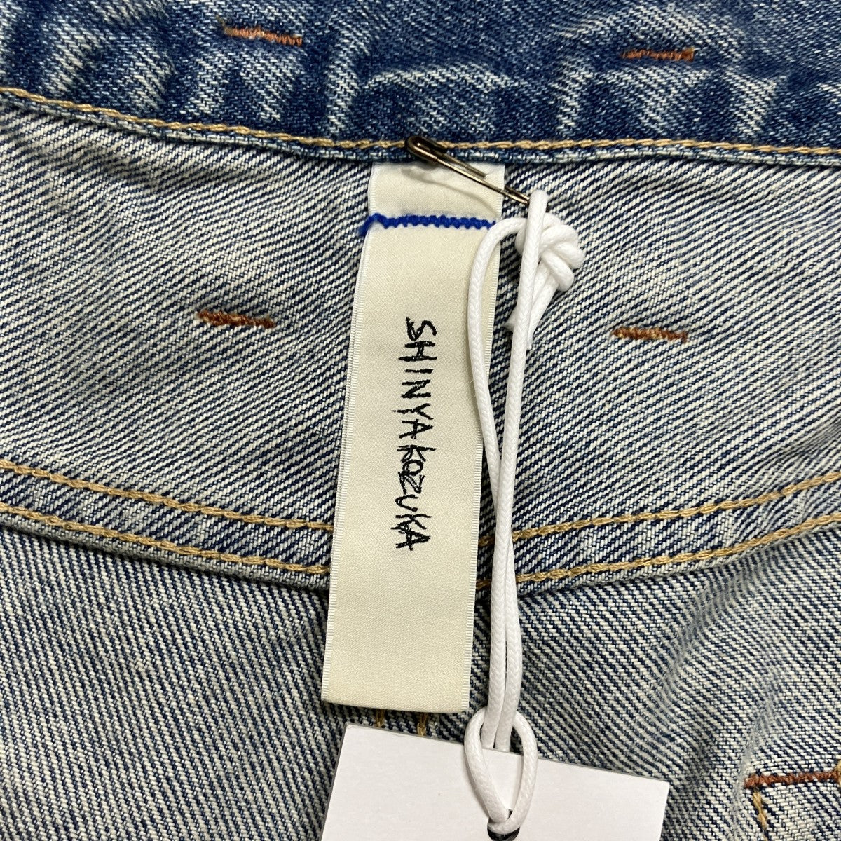 SHINYA KOZUKA ペイント加工バギーデニムパンツ 古着・中古-6枚目のアイテム画像