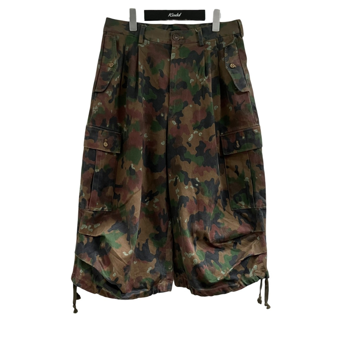 LES SIX カモ柄カーゴハーフパンツ 古着・中古-1枚目のアイテム画像