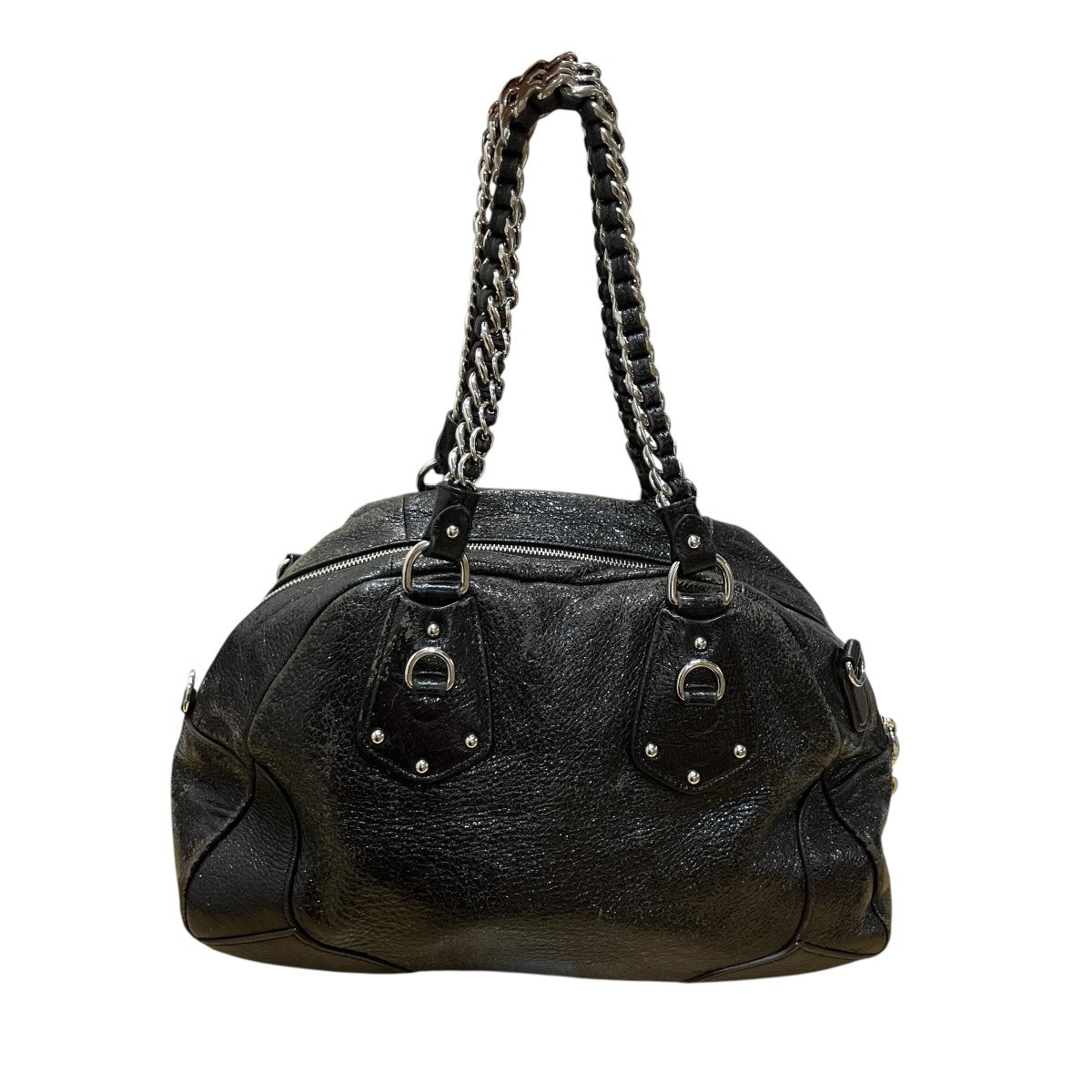PRADA チェーンハンドルレザーバッグ 古着・中古-4枚目のアイテム画像