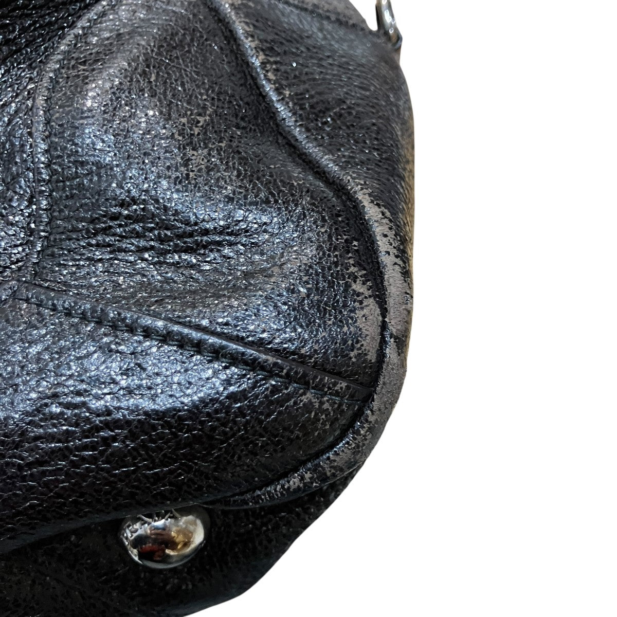 PRADA チェーンハンドルレザーバッグ 古着・中古-6枚目のアイテム画像