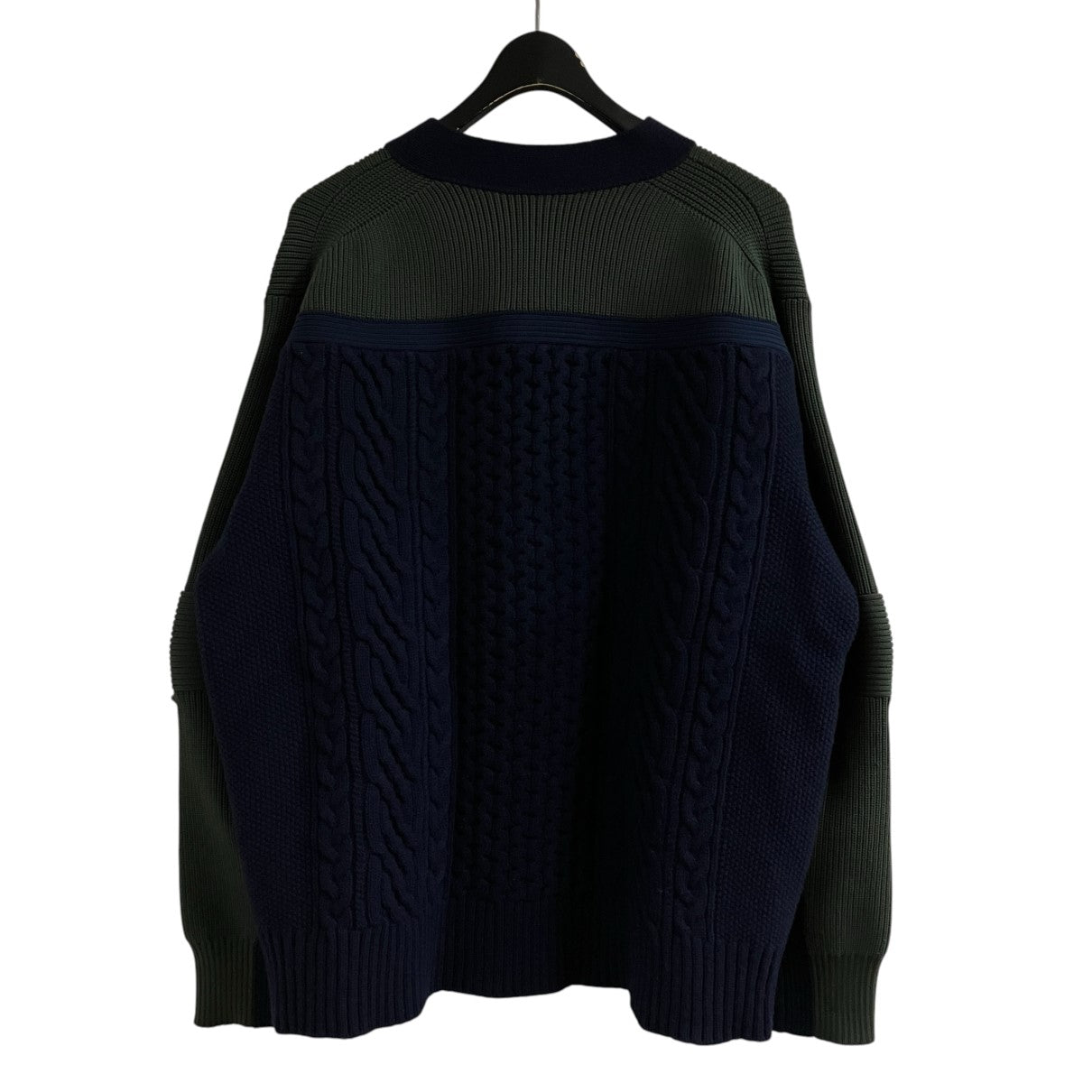 sacai ジップアップニットカーディガン 古着・中古-3枚目のアイテム画像