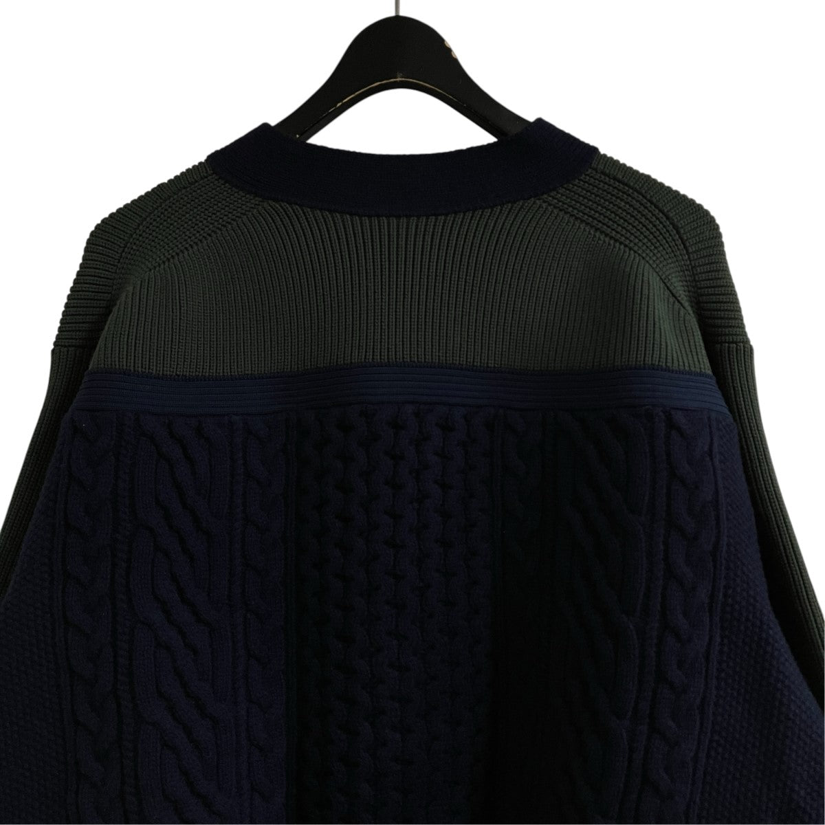 sacai ジップアップニットカーディガン 古着・中古-4枚目のアイテム画像