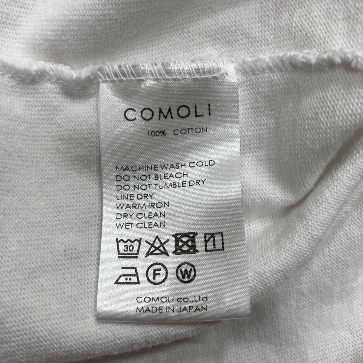 COMOLI フットボールTシャツ 古着・中古-7枚目のアイテム画像