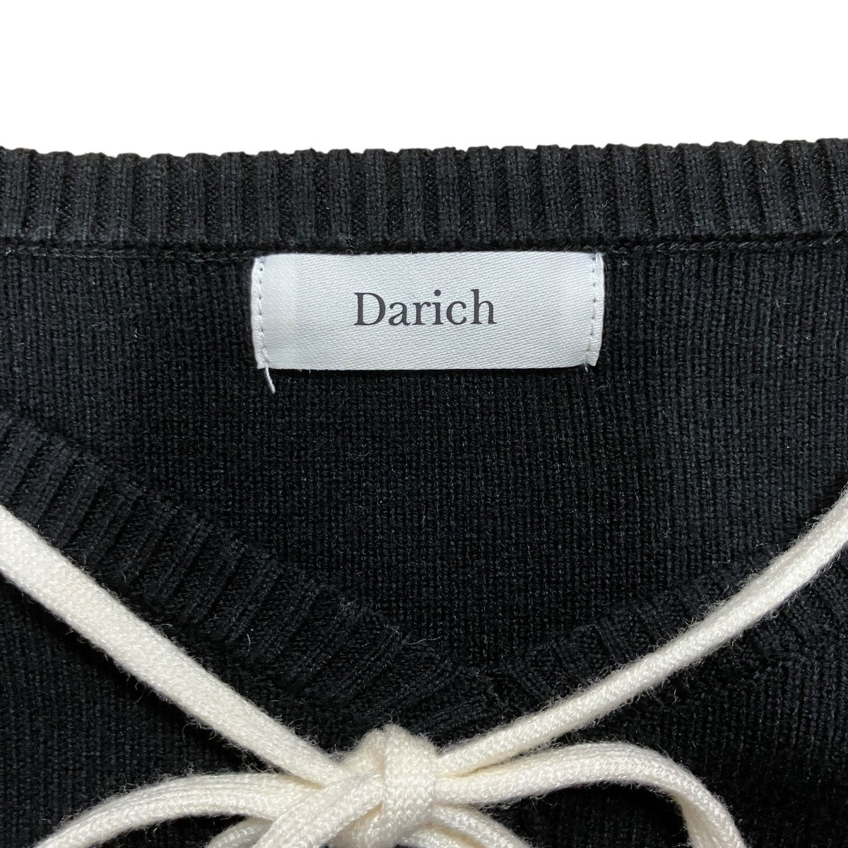 Darich ウエストオープンリボンデザインニットミニワンピース 古着・中古-5枚目のアイテム画像