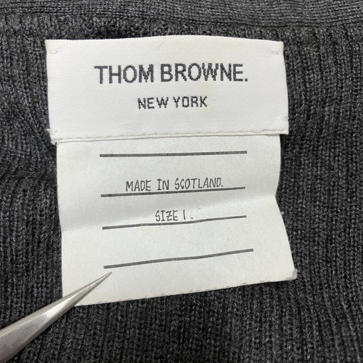 Thom Browne クラシック ウール Vネックカーディガン 古着・中古-5枚目のアイテム画像