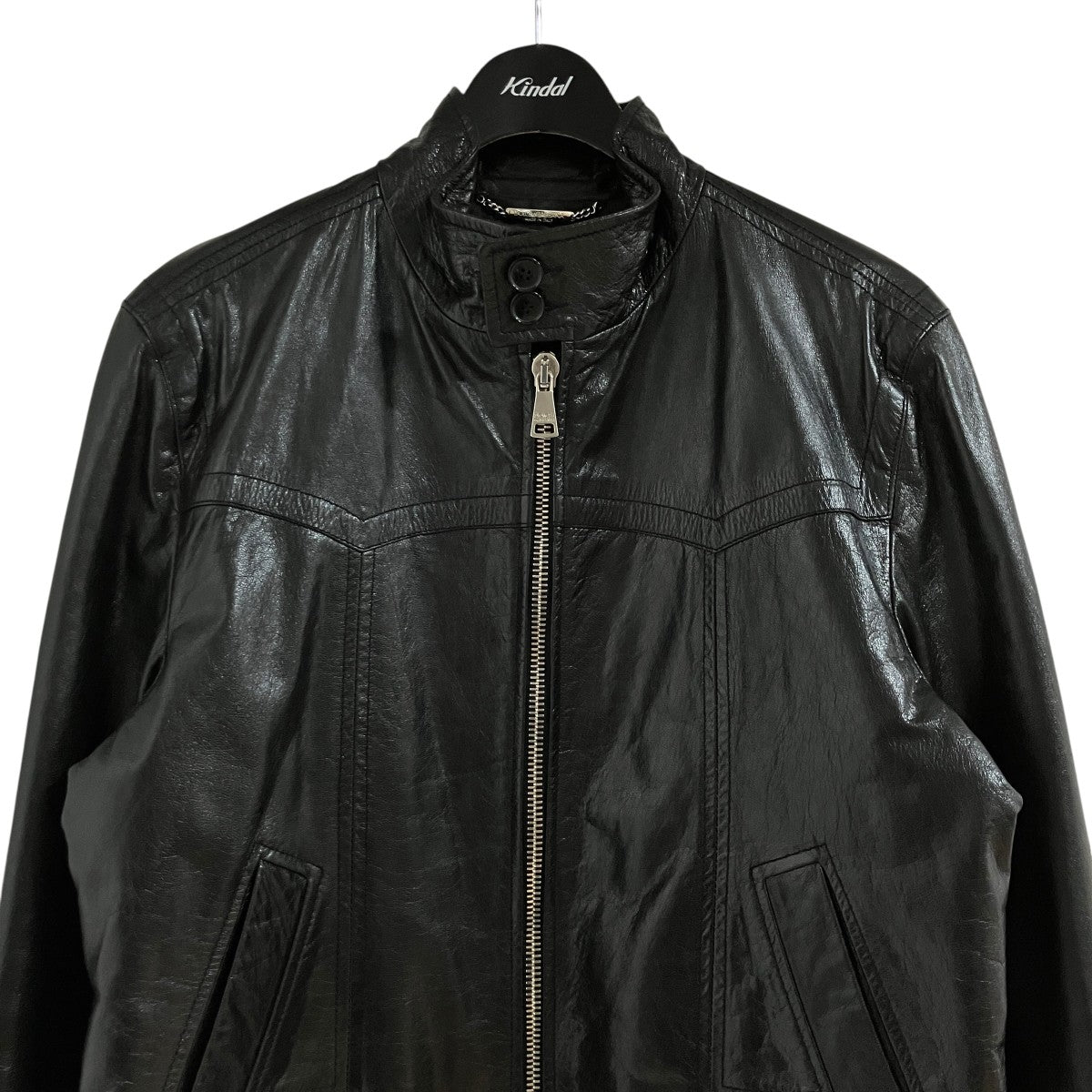 DOLCE ＆ GABBANA ゴートスキンライダース レザージャケット 古着・中古-2枚目のアイテム画像