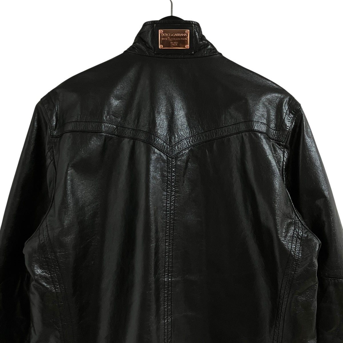 DOLCE ＆ GABBANA ゴートスキンライダース レザージャケット 古着・中古-4枚目のアイテム画像