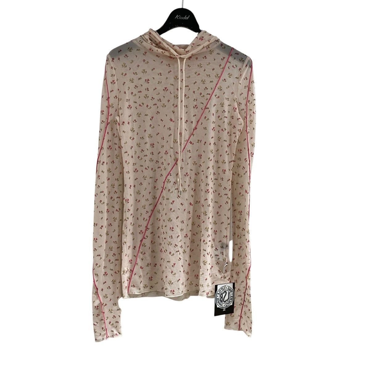 花柄シアーカットソー