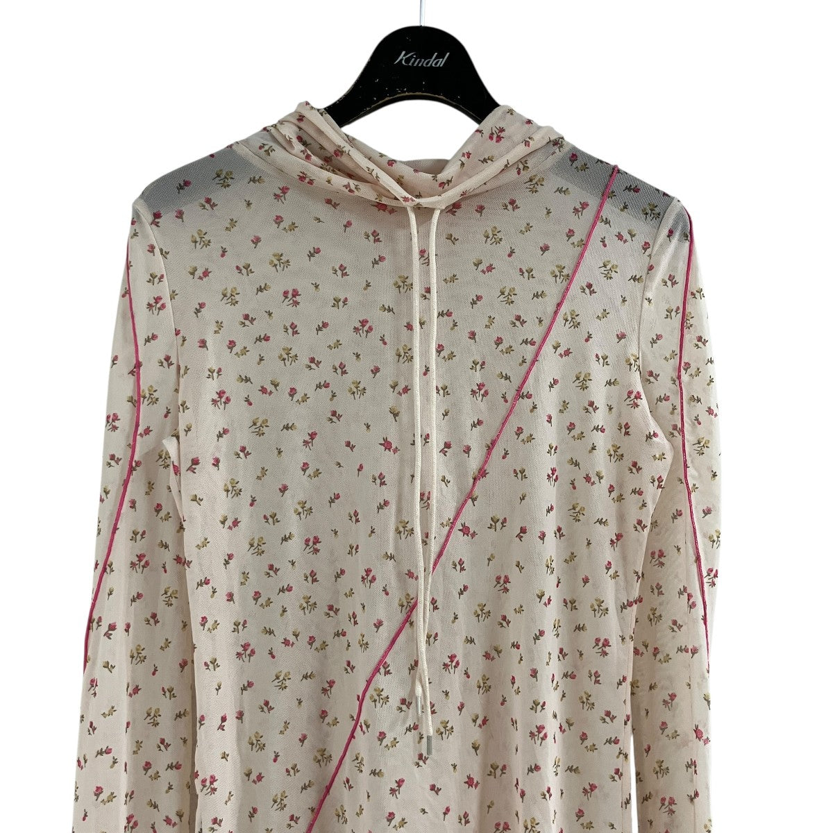 花柄シアーカットソー