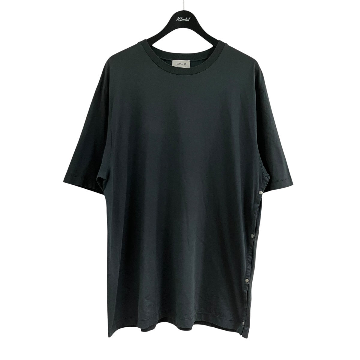 サイドボタンコットンTシャツ