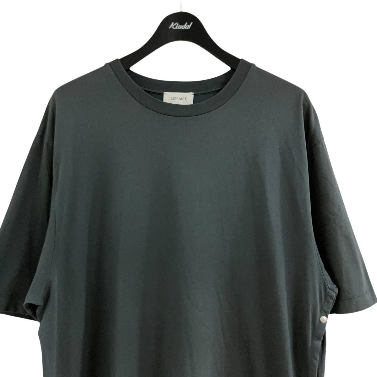 サイドボタンコットンTシャツ