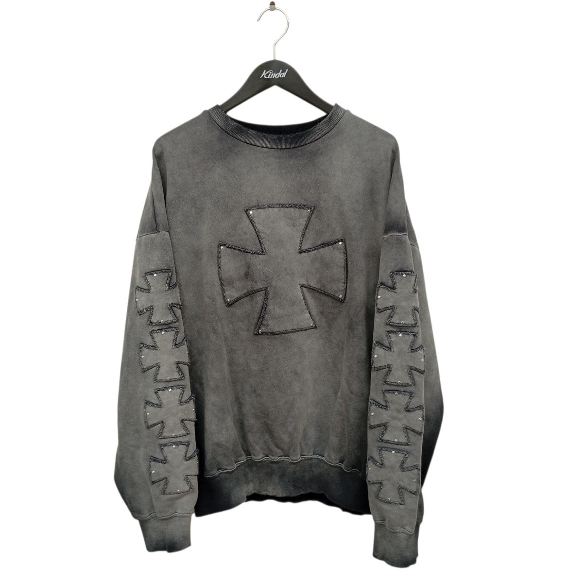 SPRAY PIGMENT SWEAT CREWNECKフェード加工スウェット25A-CSL090-DS