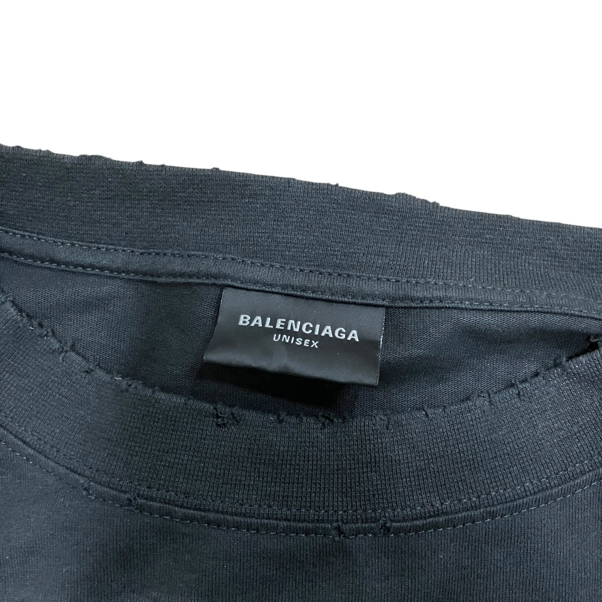 ダメージ加工バックプリントTシャツ