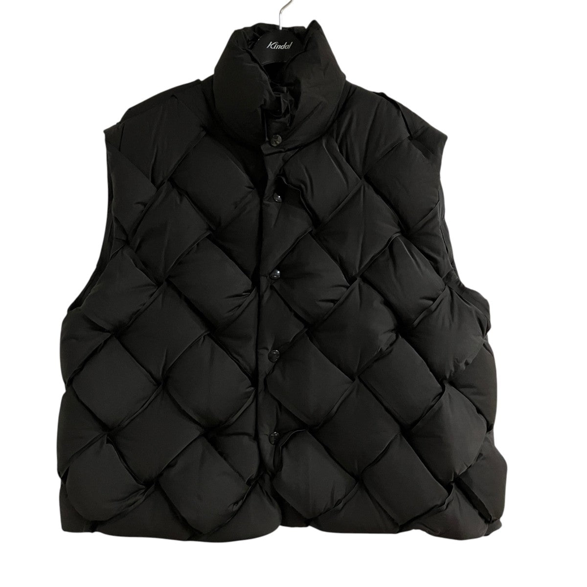 BOTTEGA VENETA イントレチャートパデッドナイロンダウンベスト 古着・中古-1枚目のアイテム画像