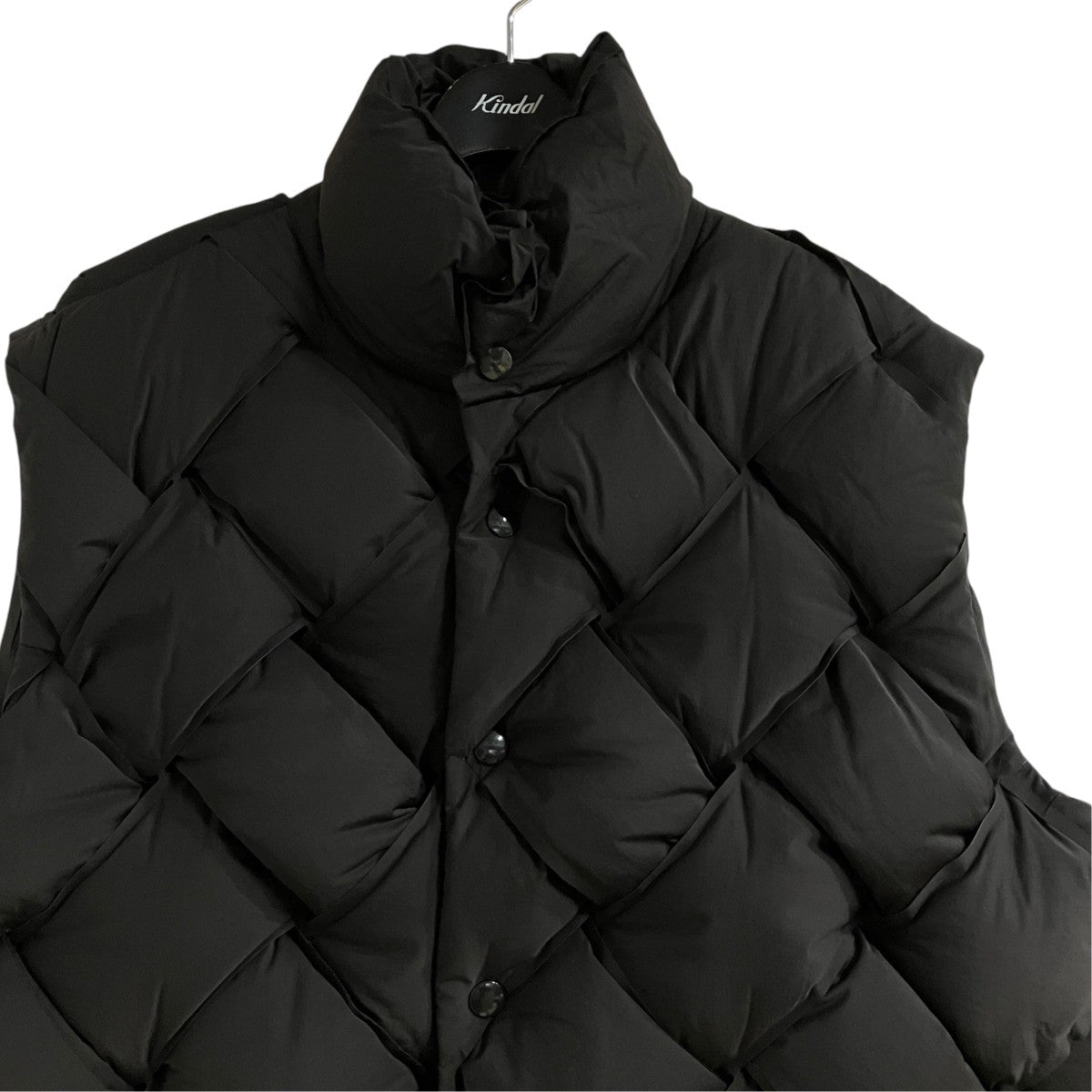 BOTTEGA VENETA イントレチャートパデッドナイロンダウンベスト 古着・中古-2枚目のアイテム画像