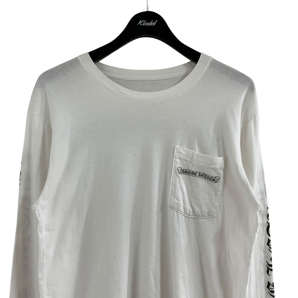 スクロールラベル袖ロゴロングスリーブTシャツ