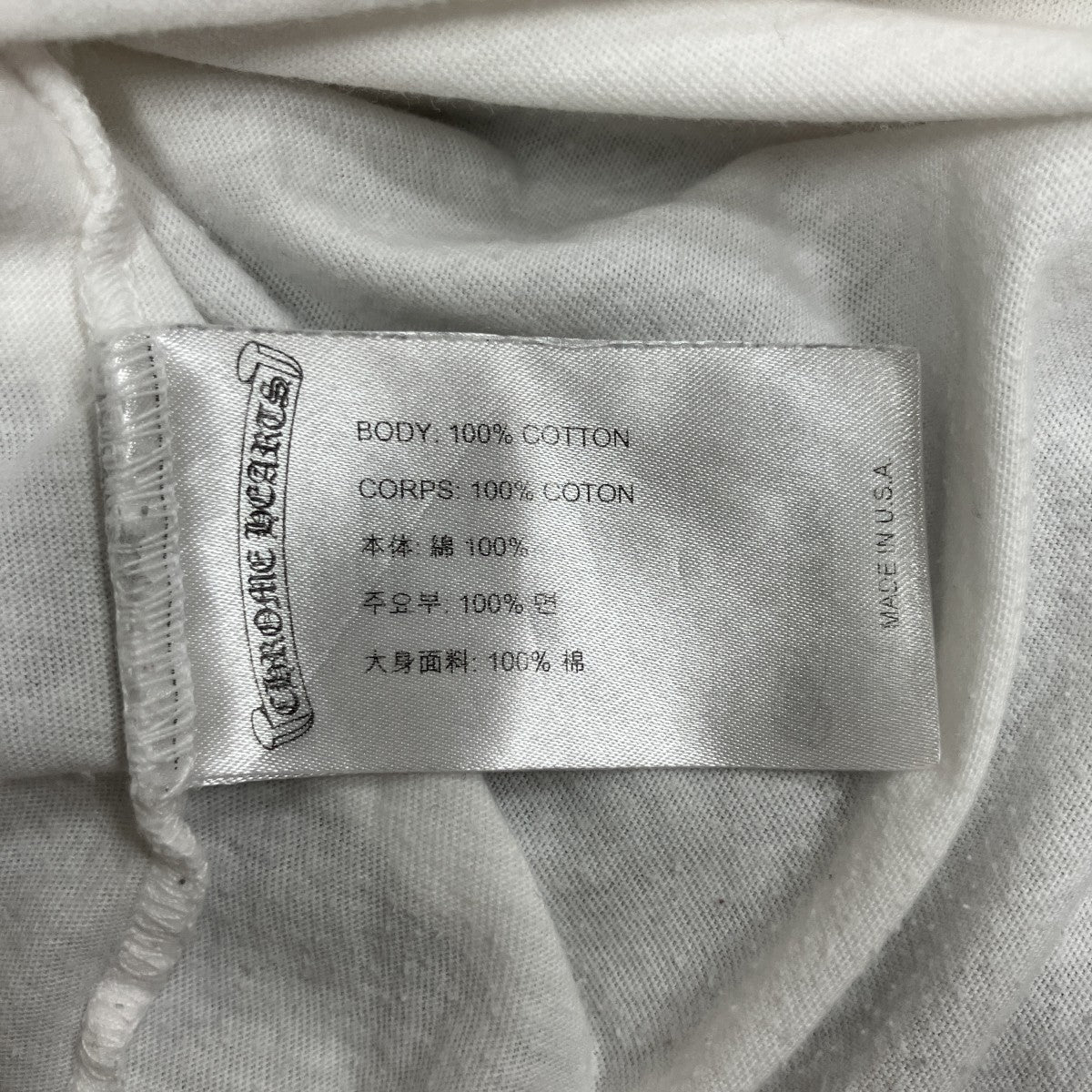スクロールラベル袖ロゴロングスリーブTシャツ