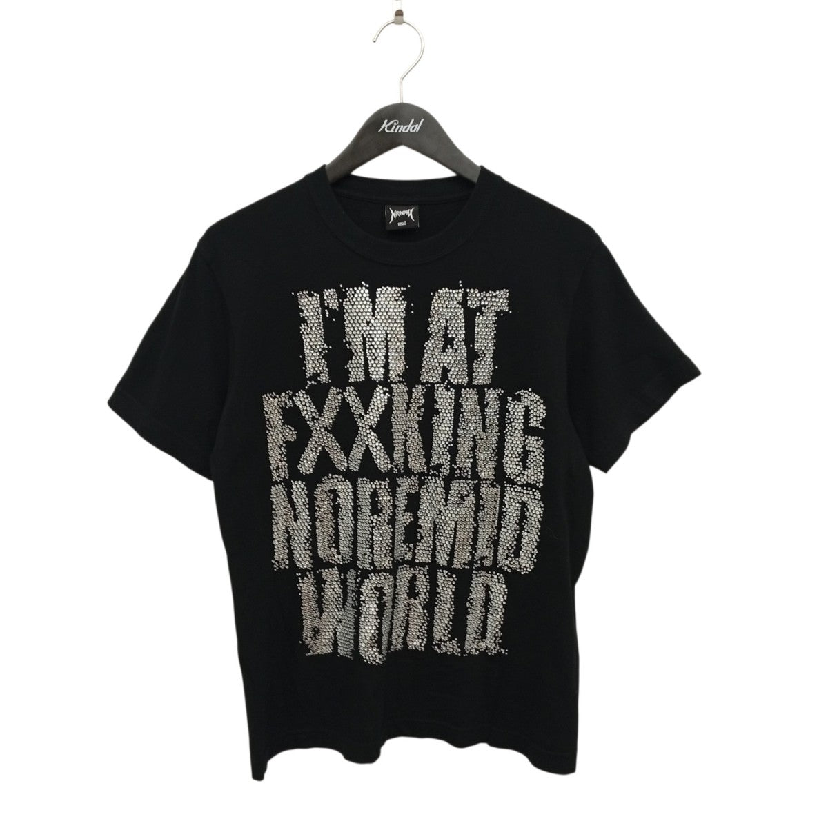 ラインストーンクルーネックTシャツ