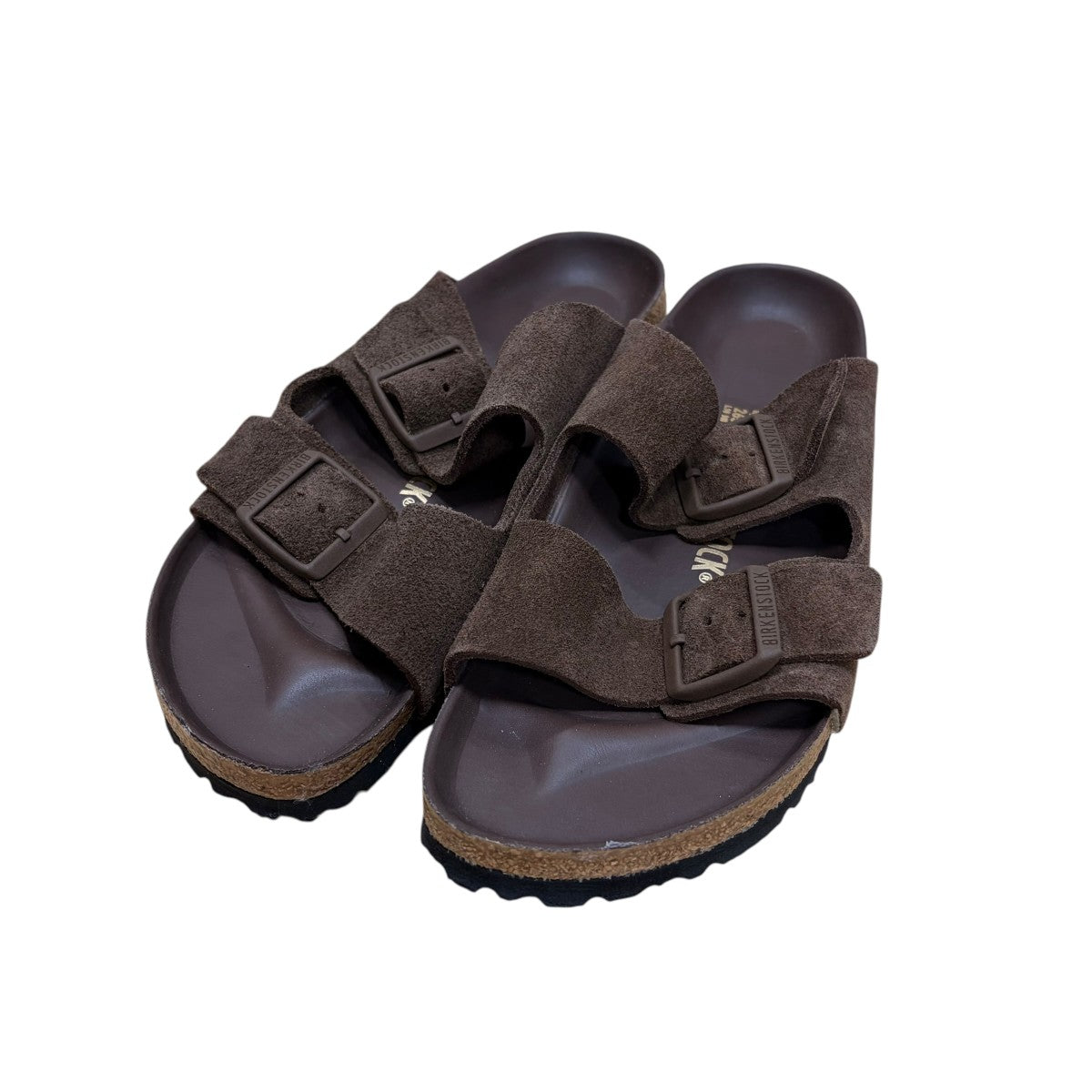 BIRKENSTOCK スウェードスライドサンダル 古着・中古-1枚目のアイテム画像