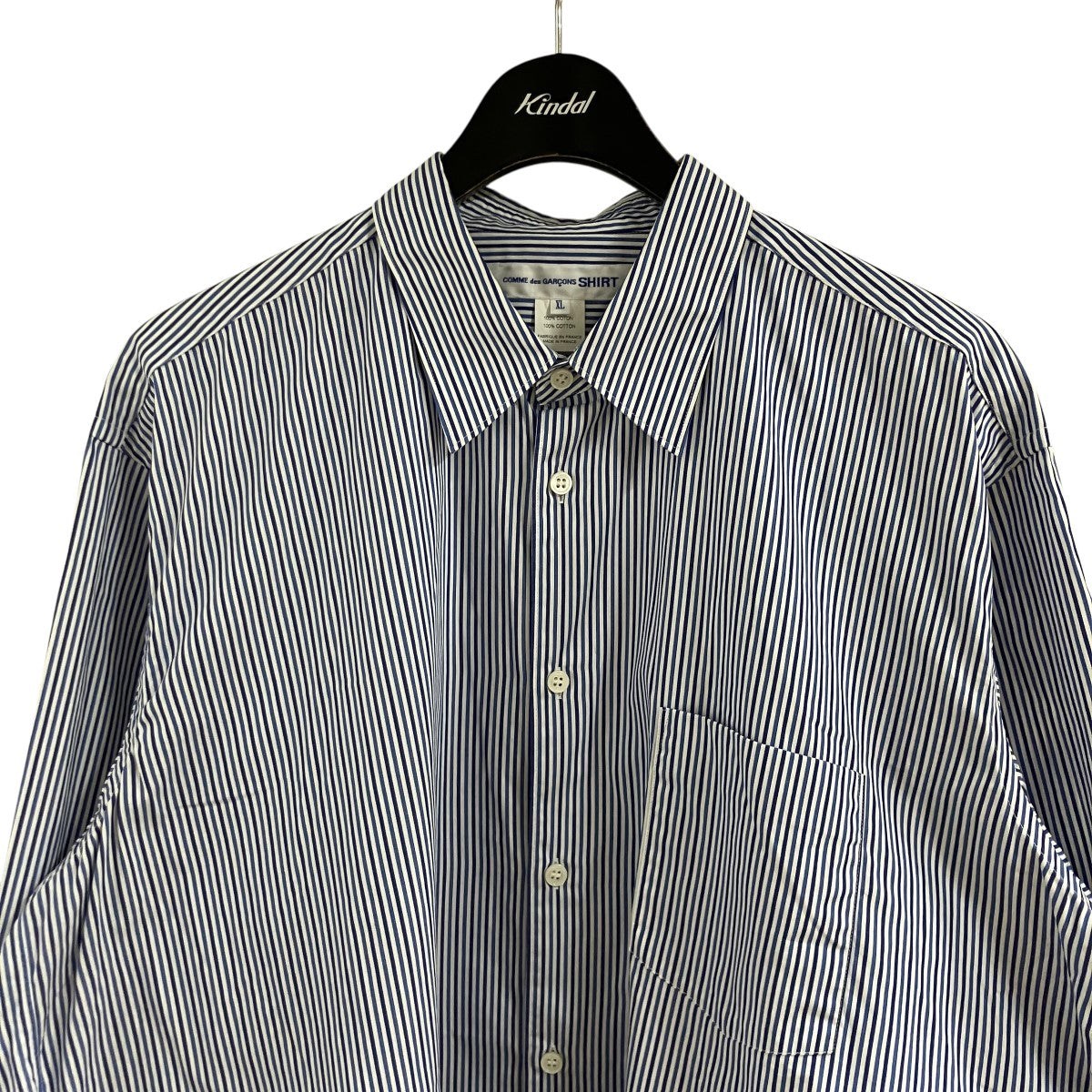 COMME des GARCONS SHIRT ストライプシャツ 古着・中古-2枚目のアイテム画像