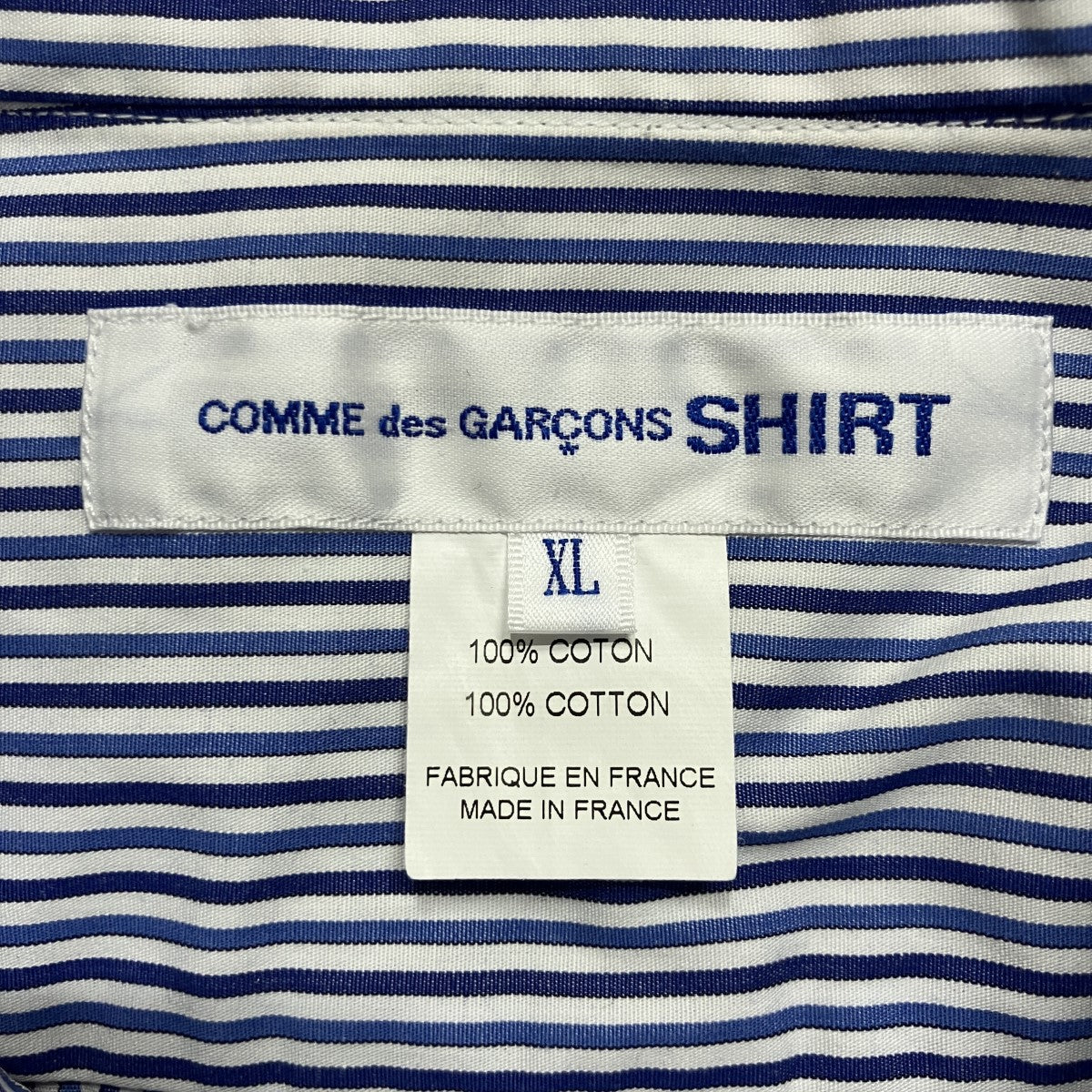 COMME des GARCONS SHIRT ストライプシャツ 古着・中古-5枚目のアイテム画像