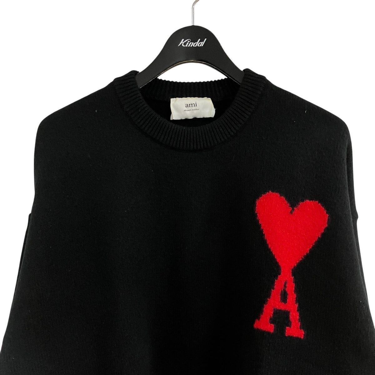 AMI Alexandre Mattiussi ハートロゴニットセーター 古着・中古-2枚目のアイテム画像