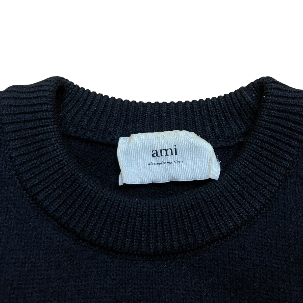 AMI Alexandre Mattiussi ハートロゴニットセーター 古着・中古-5枚目のアイテム画像
