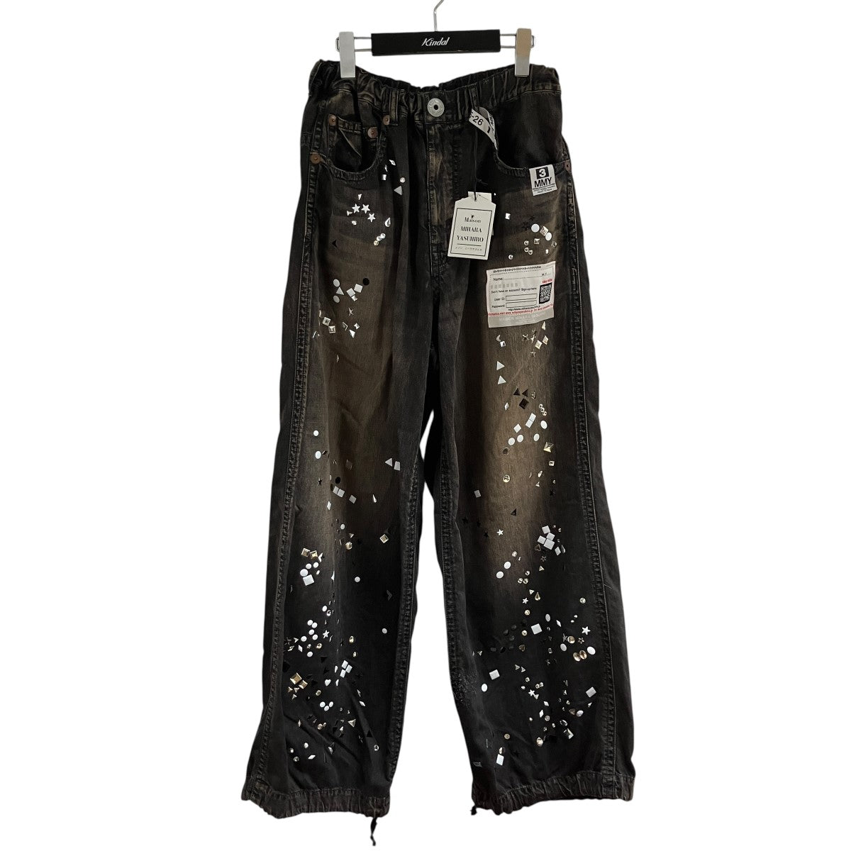 Maison MIHARA YASUHIRO ステッカーデニムパンツ 古着・中古-1枚目のアイテム画像