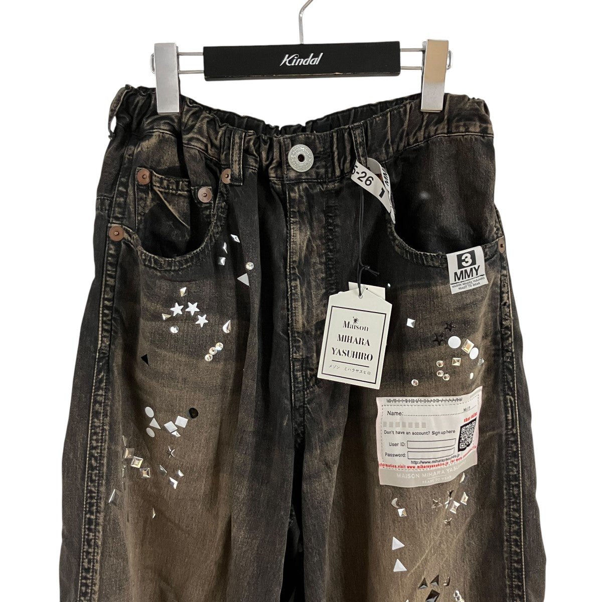 Maison MIHARA YASUHIRO ステッカーデニムパンツ 古着・中古-2枚目のアイテム画像