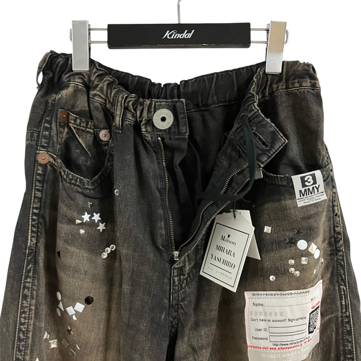 Maison MIHARA YASUHIRO ステッカーデニムパンツ 古着・中古-3枚目のアイテム画像