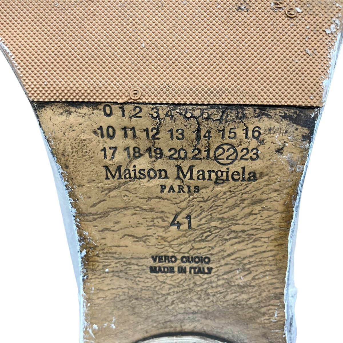 Maison Margiela22 TABI 足袋ペイントブーツ 古着・中古-10枚目のアイテム画像