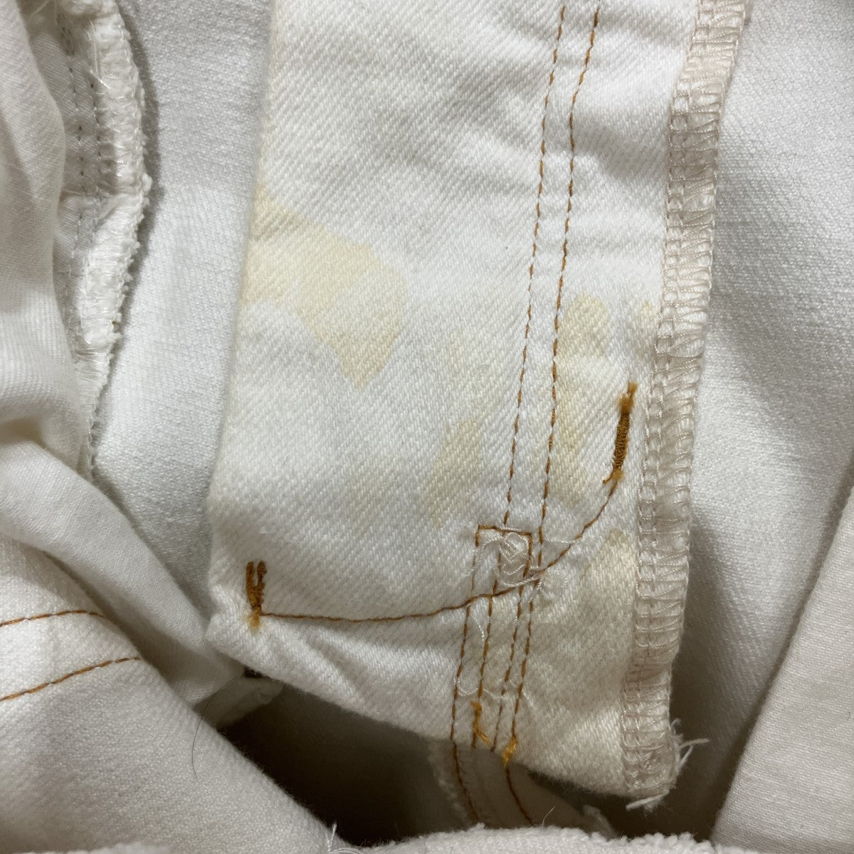 ダメージ加工蛇腹バイカーデニムパンツ