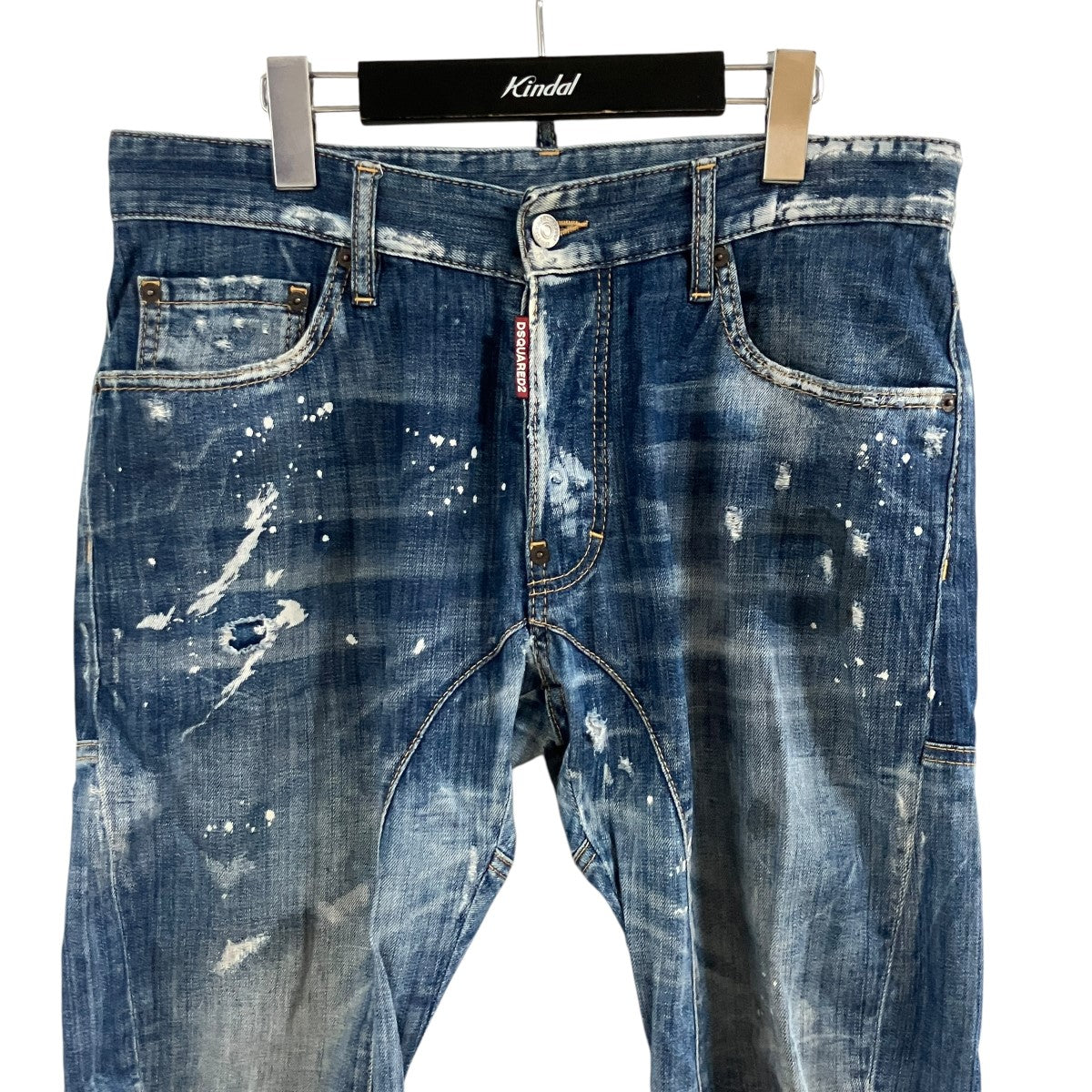 ペイント加工デニムパンツ