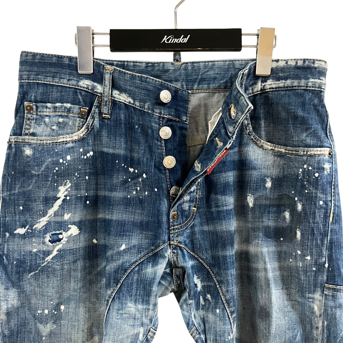 ペイント加工デニムパンツ
