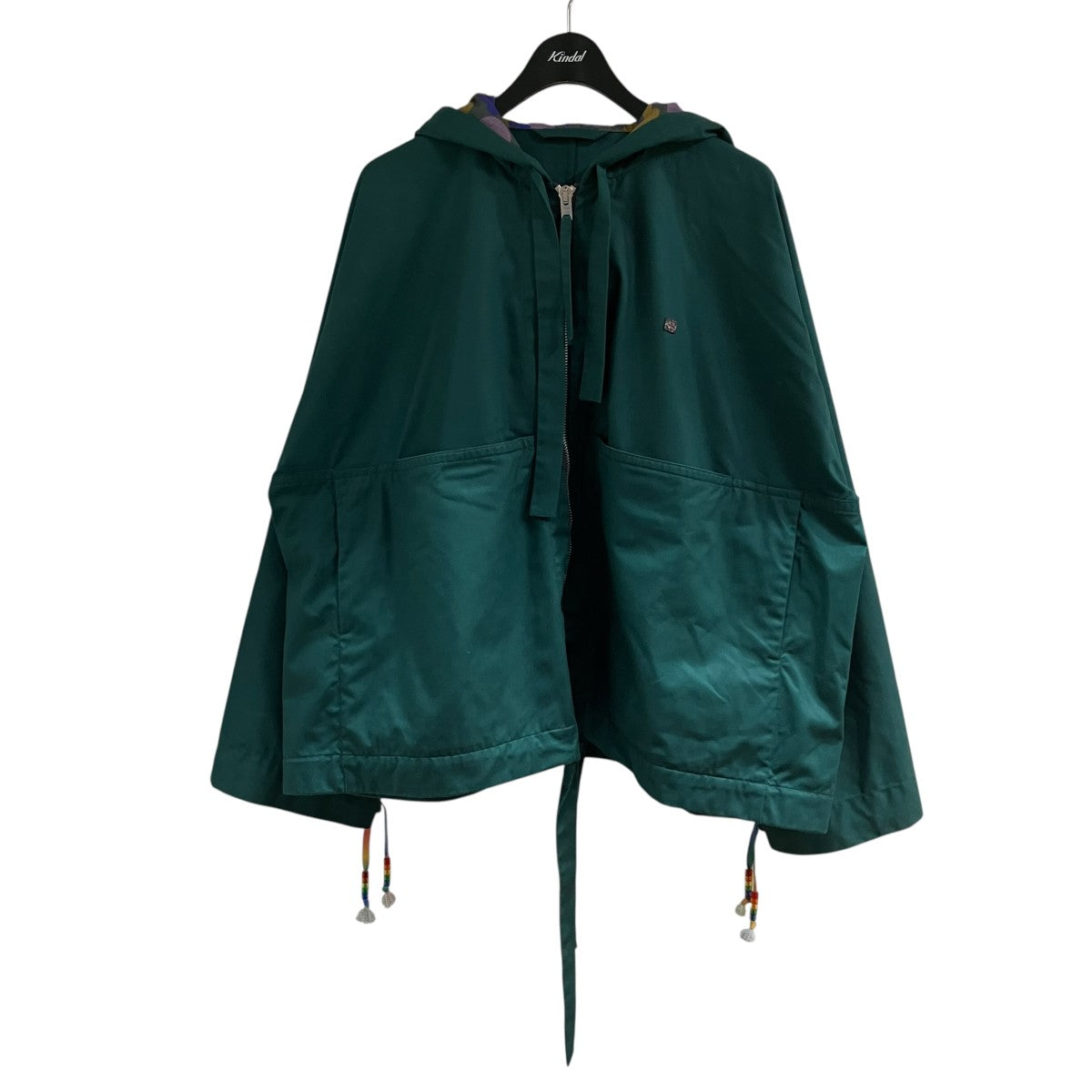 フェイスロゴパッチフーデッドジャケット