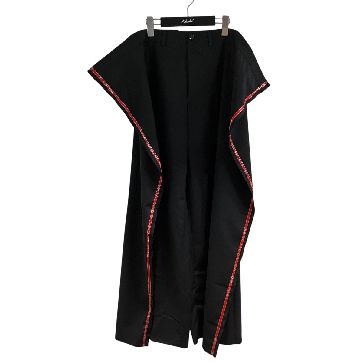 JUNYA WATANABE エステルウールトロ サイドペプラムパンツ 古着・中古-1枚目のアイテム画像