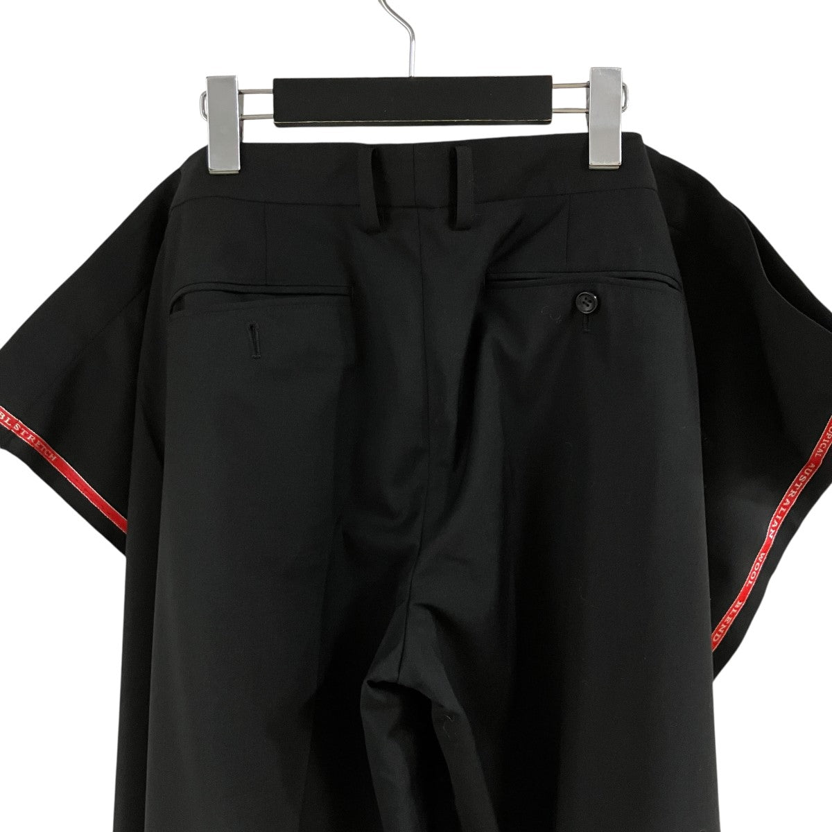 JUNYA WATANABE エステルウールトロ サイドペプラムパンツ 古着・中古-5枚目のアイテム画像