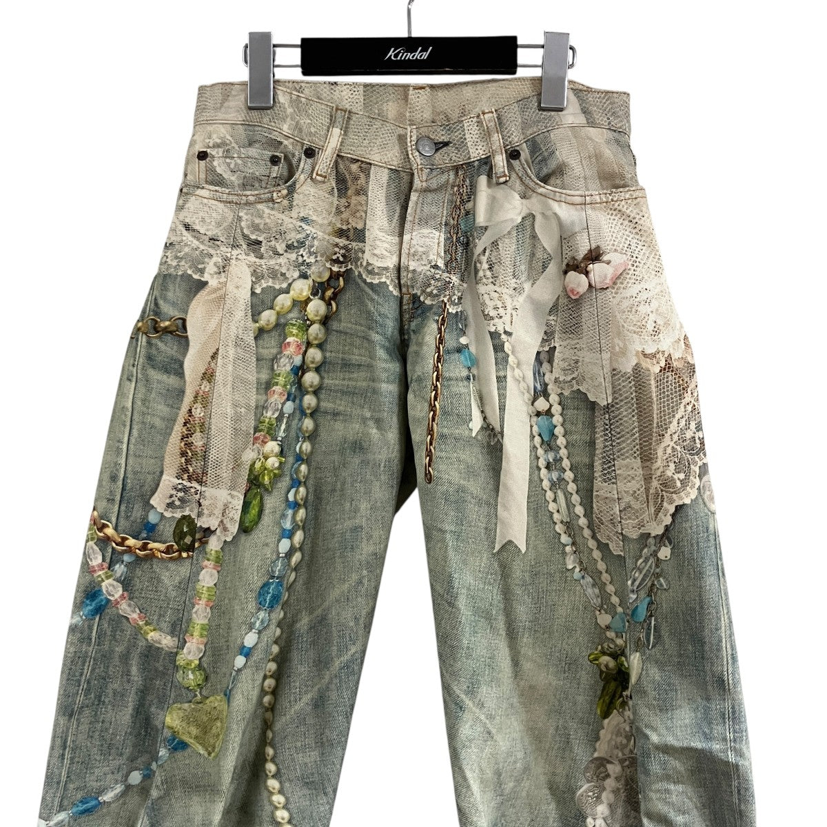 ACNE STUDIOS トロンプルイユ転写デニムパンツ 古着・中古-2枚目のアイテム画像