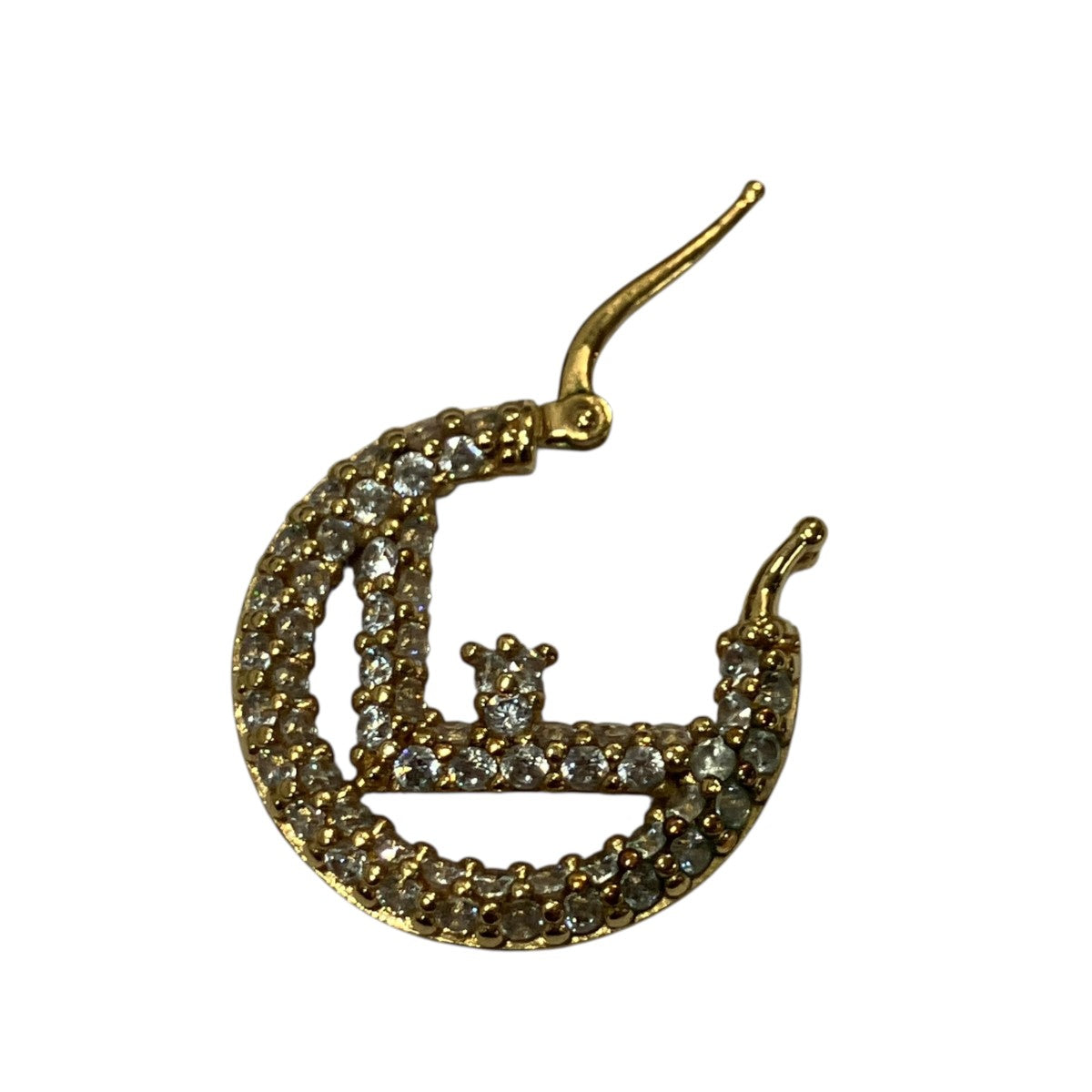 FENDI ラインストーンピアス 古着・中古-4枚目のアイテム画像