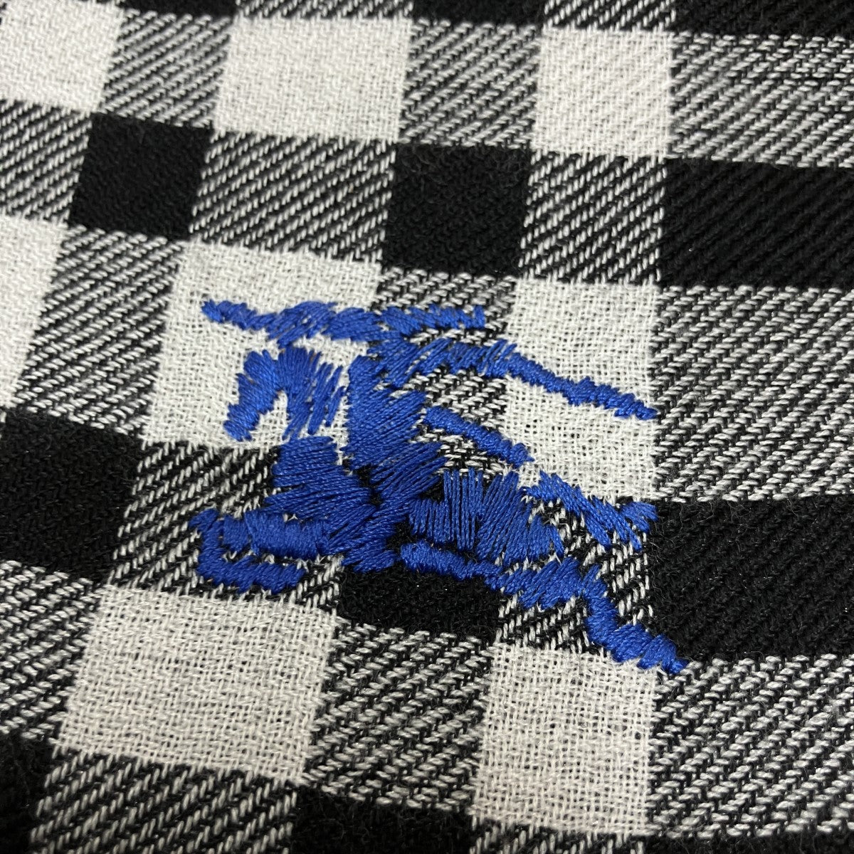 BURBERRY シルク混チェックマフラー 古着・中古-3枚目のアイテム画像