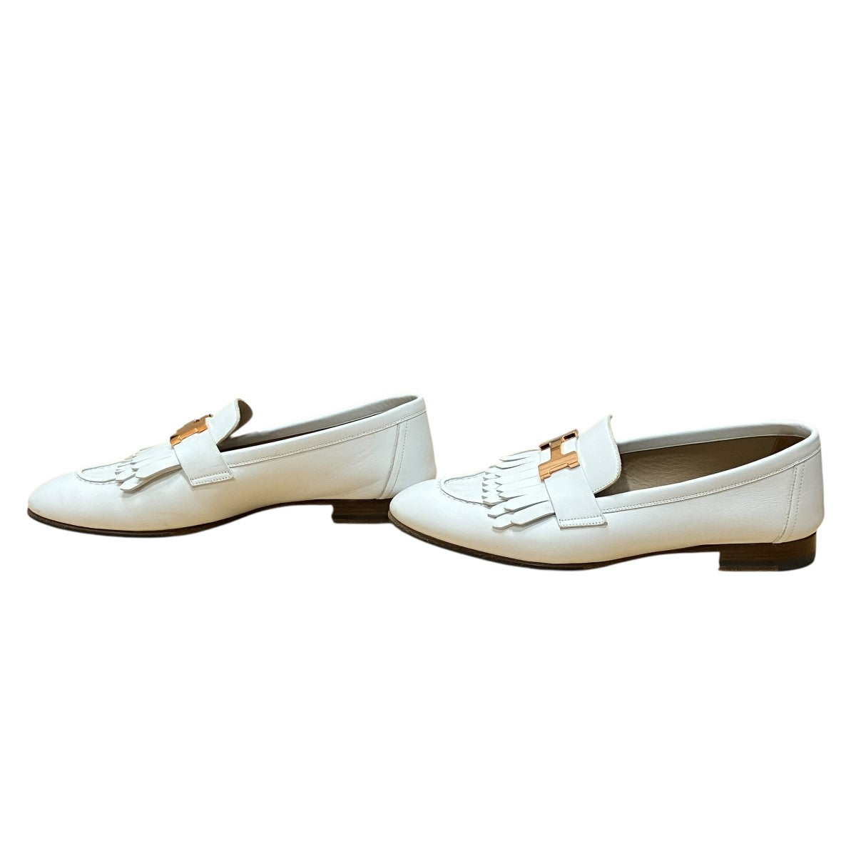 HERMES Hバックルローファー 古着・中古-3枚目のアイテム画像
