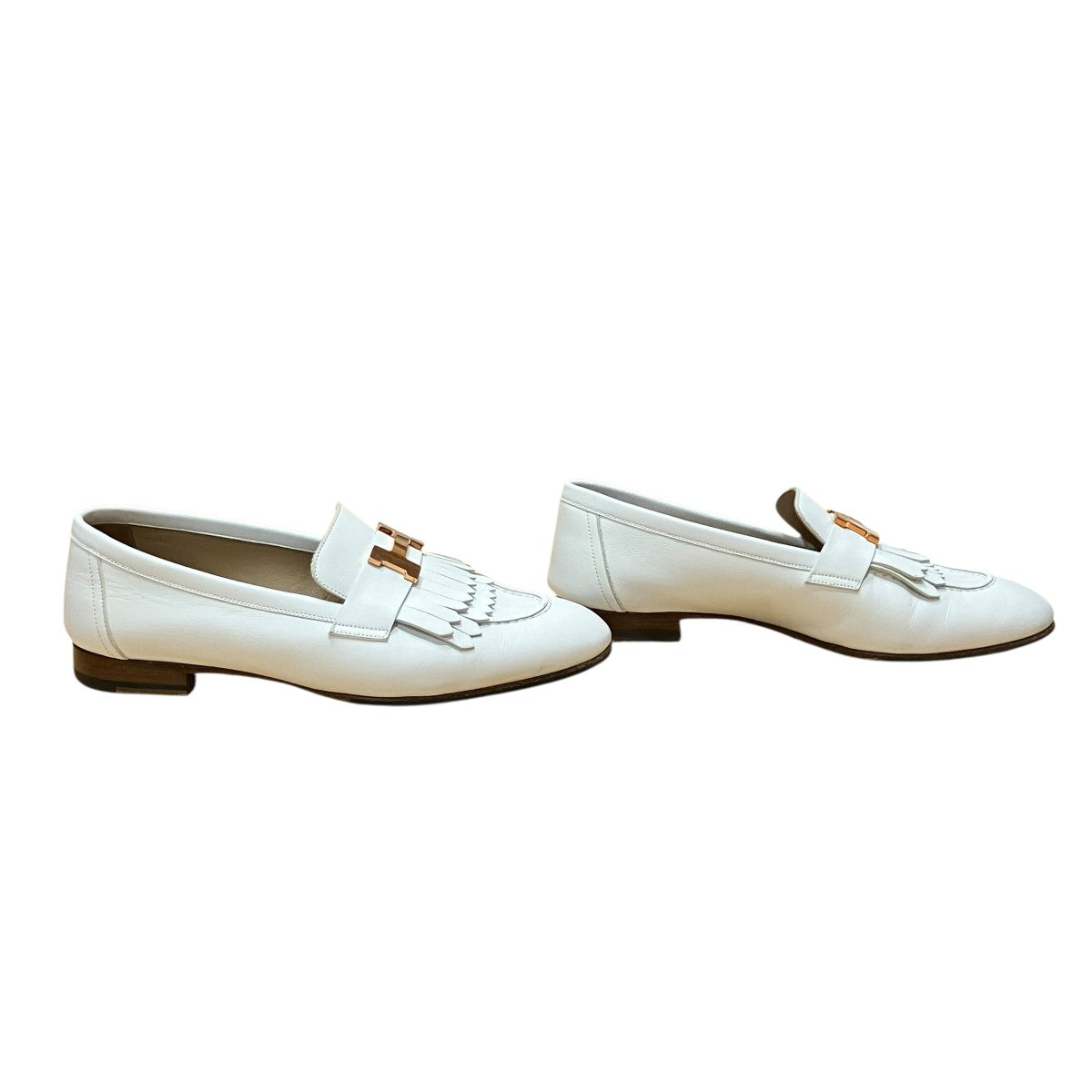HERMES Hバックルローファー 古着・中古-4枚目のアイテム画像