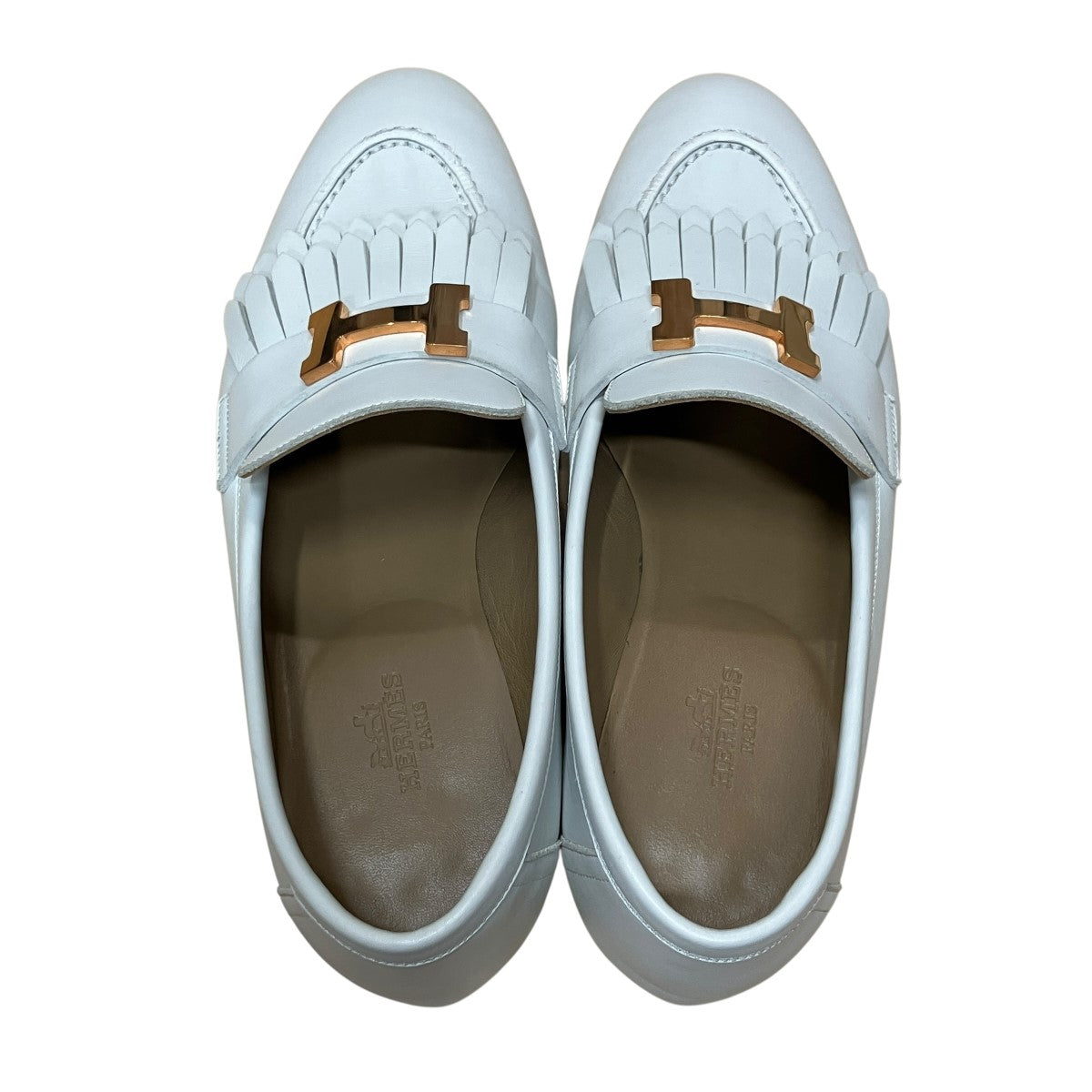 HERMES Hバックルローファー 古着・中古-6枚目のアイテム画像